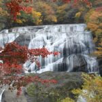 袋田の滝 ハーレー 「紅葉シーズン」